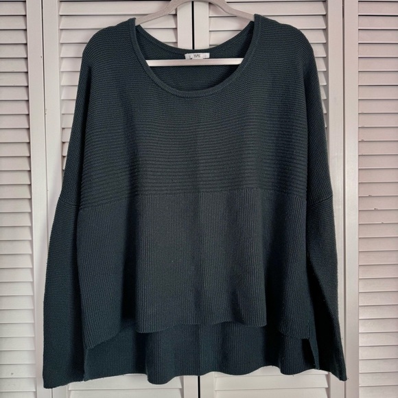 Helmut Lang Wool Angora Blend Ribbed Knit Pullover Sweater Relaxed Fit Medium - Picture 2 of 8